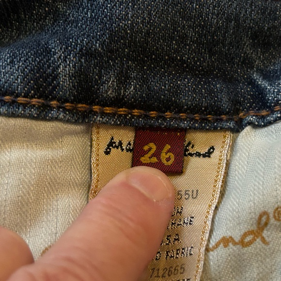 7 For All Mankind Jeans Size 26, Style U075055U-055U Bootcut - Picture 7 of 16